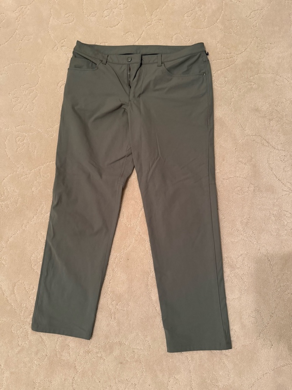 lululemon athletica Men's Olive Green Performance Chinos